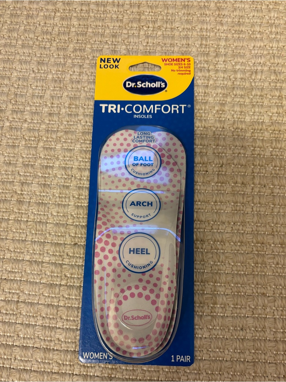Dr. Scholl's Tri-Comfort Women's Insoles - Size 6-10